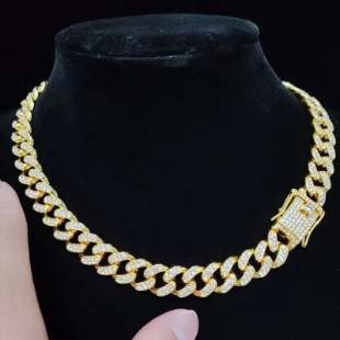 14mm Iced Cuban Link Chain