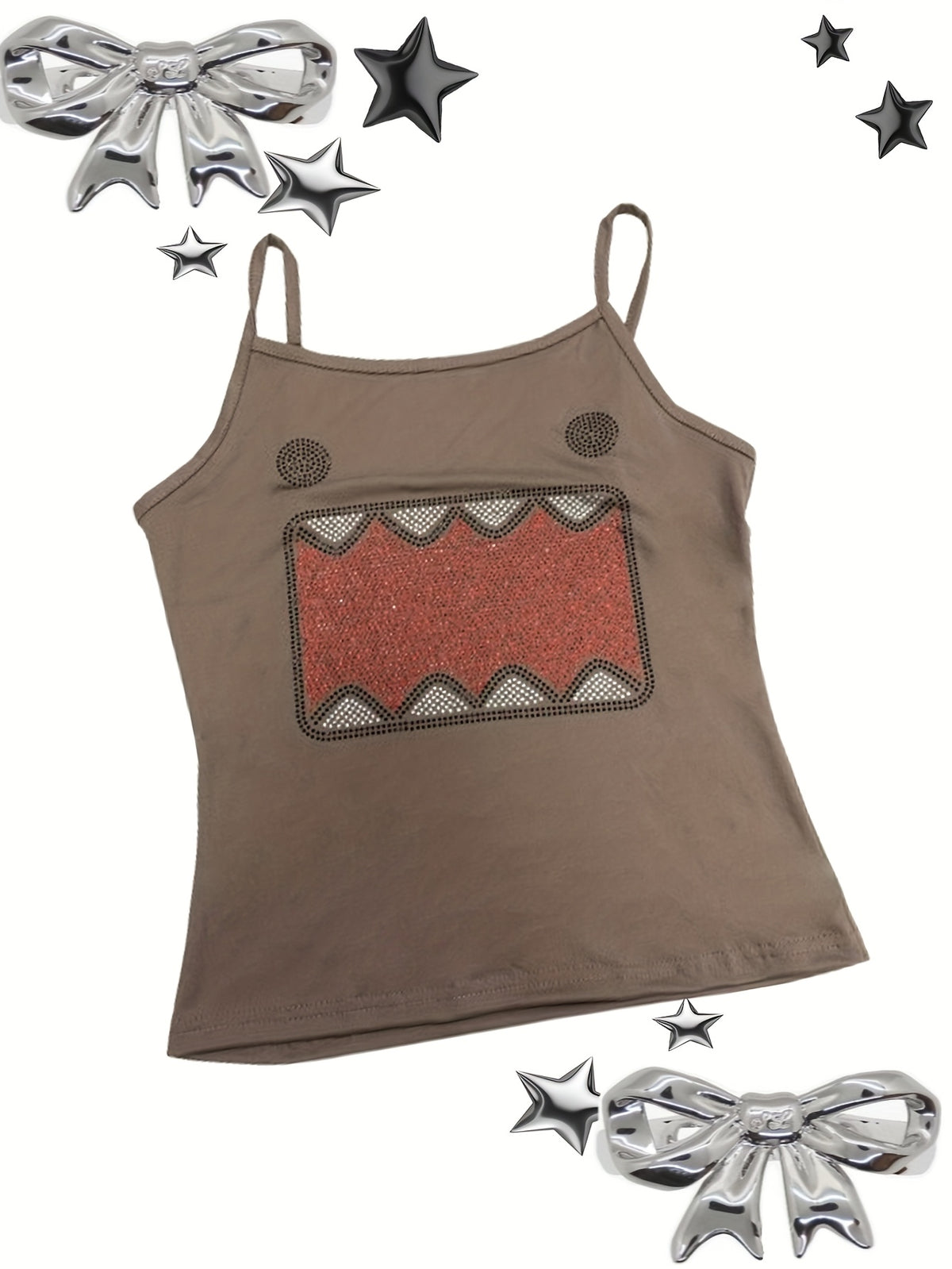 Women’s Brown Monster Graphic Cami