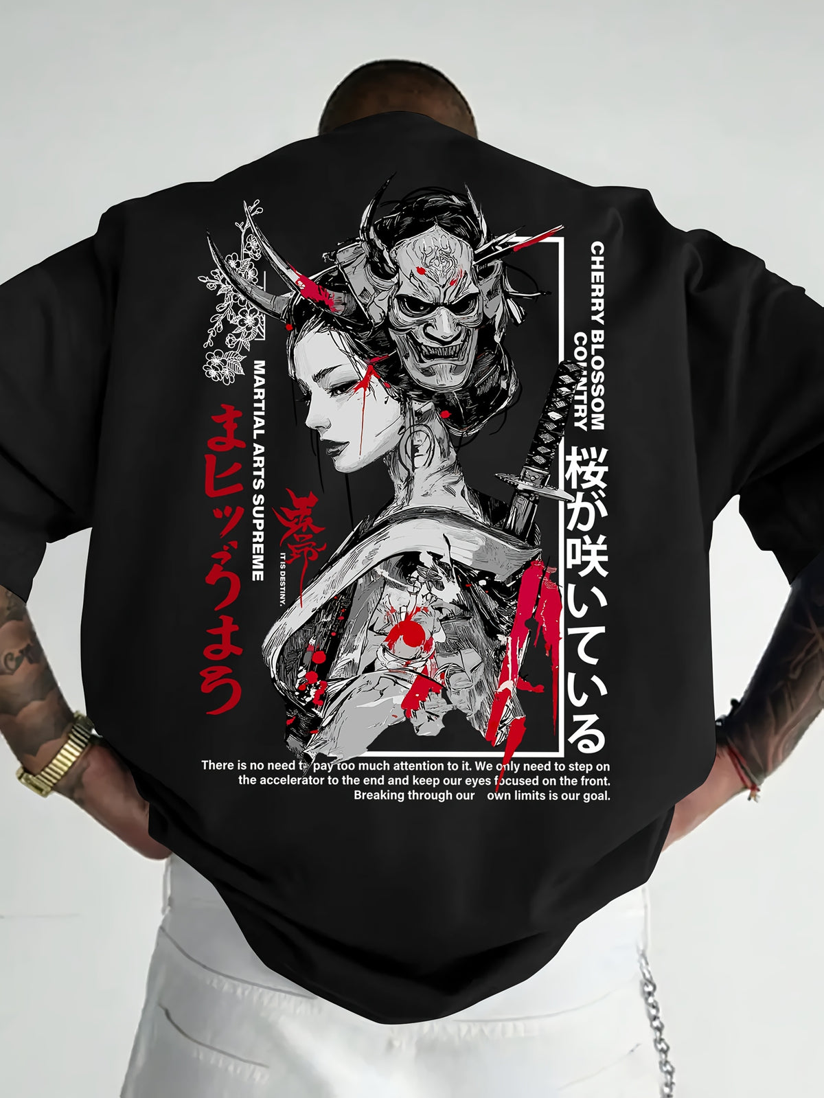 Men’s Cherry Blossom Samurai Tee