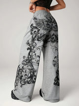 Women’s Gothic Swirl Wide-Leg Pants