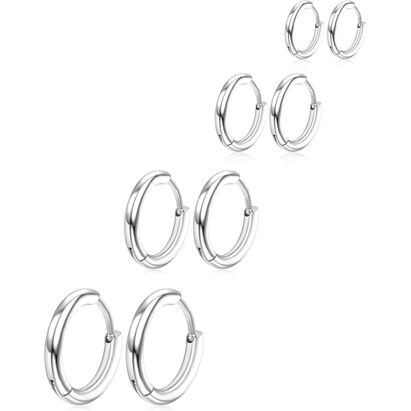 Mini Hoop Earring Set — 8 Pieces