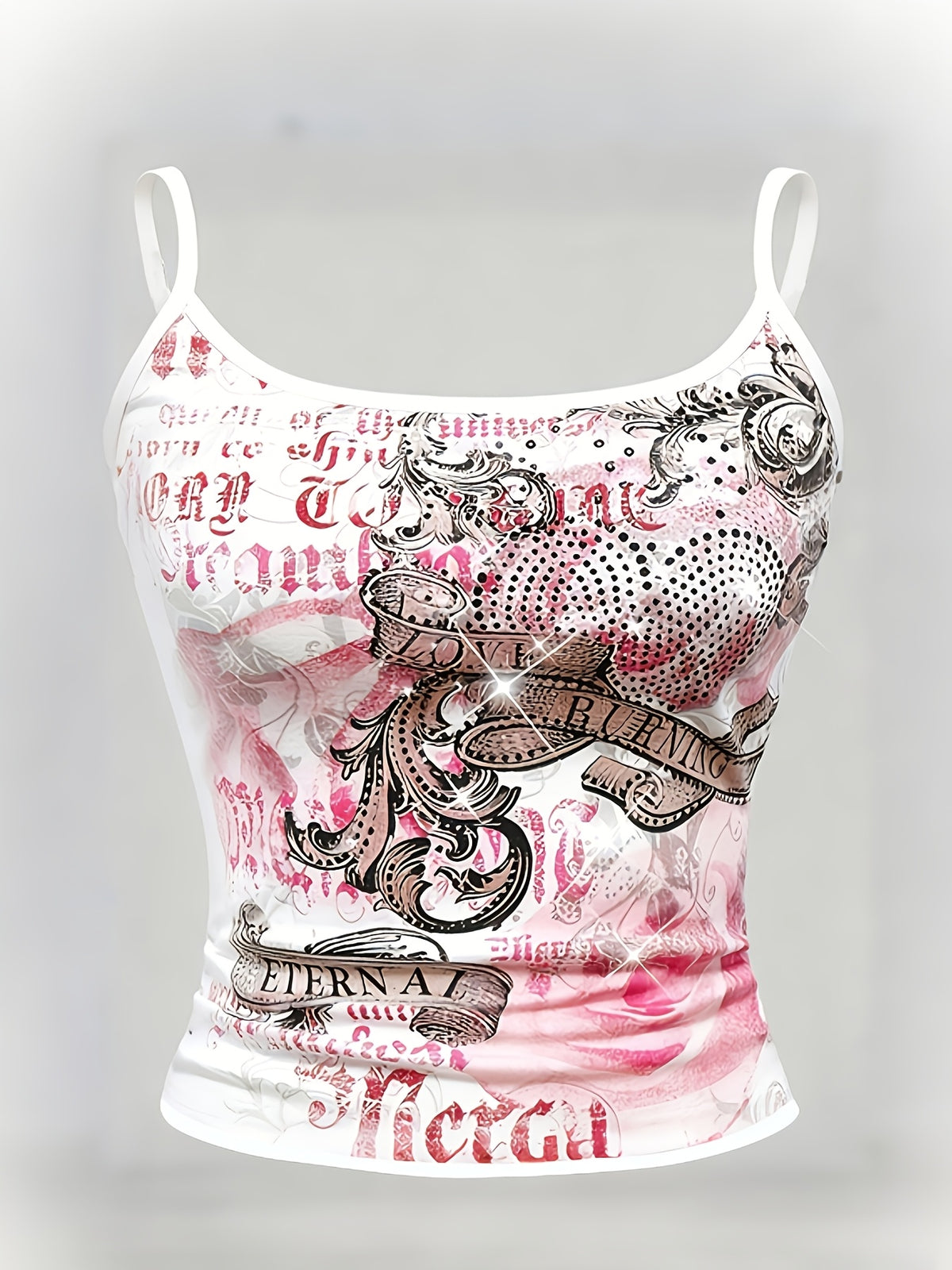 Women’s Pink Angel Graphic Cami