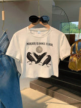 Women’s Three Crows Disco Crop Tee