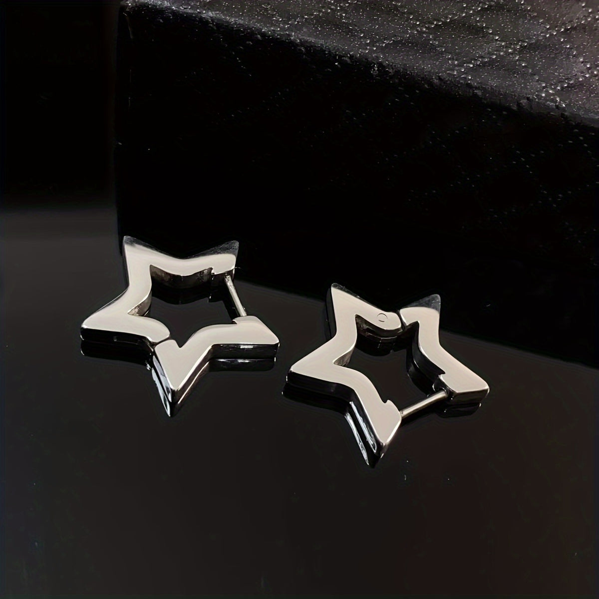 Flat-Back Star Stud Earrings