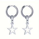 Hollow Star Hoop Earrings