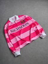Men’s Pink Striped Rugby Shirt