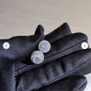 Round Synthetic Zircon Studs