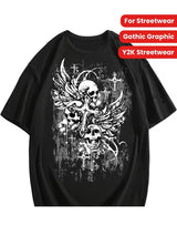 Men’s Drop-Shoulder Skull Tee