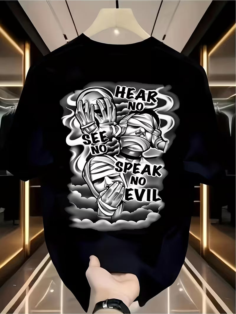 Men’s Hear No Evil Back-Print Tee