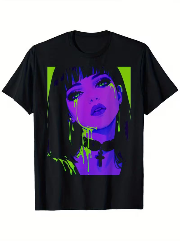 Men’s Cybergoth Manga Graphic Tee