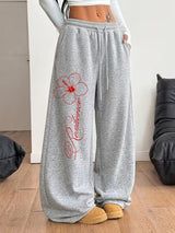 Women’s Hibiscus Letter Print Sweatpants