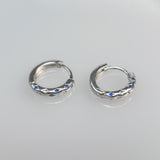 Blue Retro Star Ear Cuffs — Pair