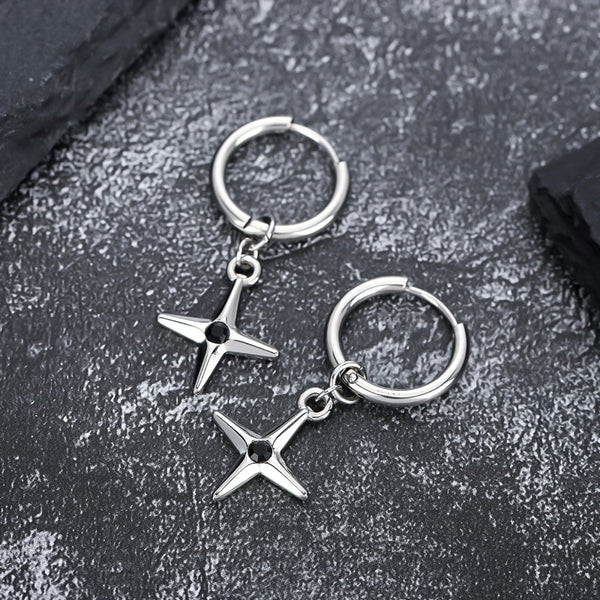 Dark Star Hoop — Single Earring