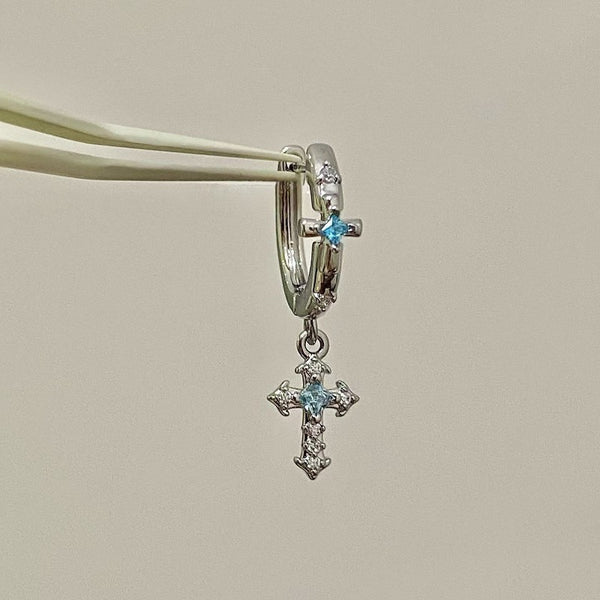 Pendant Cross Ear Cuffs