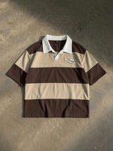 Men’s Khaki Embroidered Polo