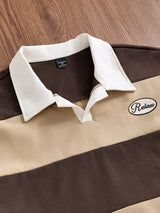 Men’s Khaki Embroidered Polo