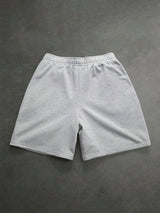 Men’s Grey Star-Print Drawstring Shorts