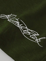 Men’s Olive Double-Waistband Track Shorts