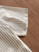 Men’s Striped Letter-Print Polo