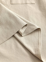 Men’s Khaki Contrast Zip Polo