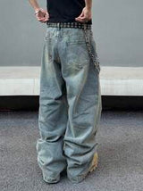 Men’s Loose-Fit Wide-Leg Denim Jeans