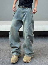 Men’s Loose-Fit Wide-Leg Denim Jeans